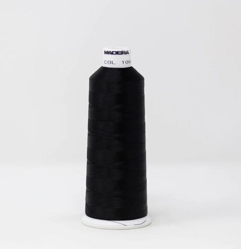 Madeira Rayon 1000 Emerald Black Embroidery Thread 5500 Yards
