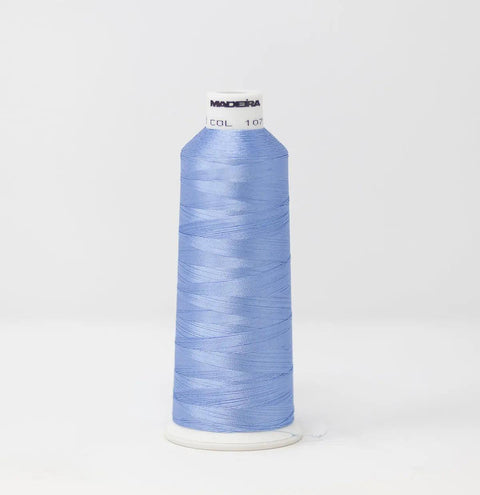 Madeira Rayon 1075 Baby Blue Embroidery Thread 5500 Yards