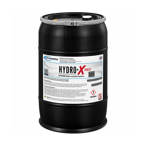 Chromaline Hydro-X Red Photopolymer Emulsion - 50 Gallon Drum