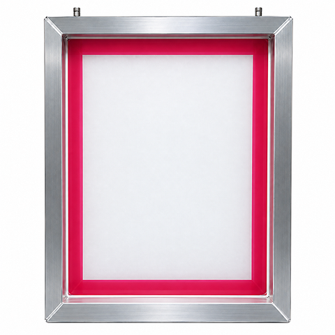 GSF Elite 23" x 31" 125/55 Thin Thread White Alum Frame W/ MHM Pins