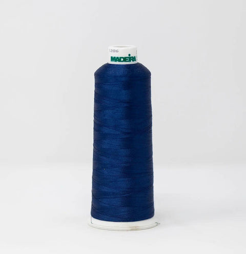 Madeira Rayon 1242 Dark Denim Embroidery Thread 5500 Yards