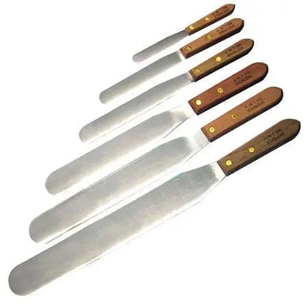 Metal Spatula Wooden Handle-Length 10"