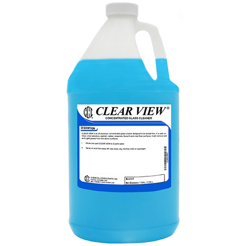 CCI Clear View Concentrated Glass Cleaner - 1 Gallon