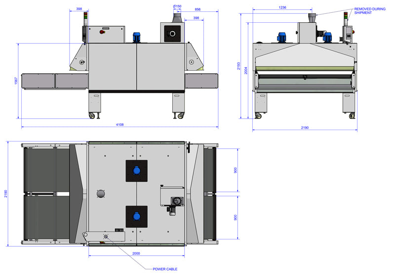 Chiossi e Cavazzuti Dual 1200 - dual belt Conveyor Dryer