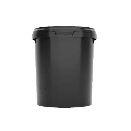 Black Quart Plastic Container with Lid (32oz) SPSI Inc.